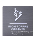 Signage Braille Braille personalizado Ada Metal para negocios